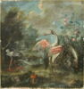 Porc-épic et deux oiseaux échassiers, image 2/3