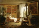 Madame Récamier dans son salon à l'Abbaye-aux-Bois, image 1/4