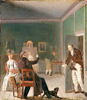 Un peintre dérangé dans son travail, ou Jens Peter Tønder (1773 -1836), homme de lettres danois, visitant l’atelier d’un peintre pour vendre sa gazette, image 2/2
