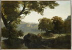 Paysage : le matin sur le lac de Némi, image 1/4