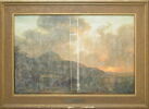 Marine. Vue prise au soleil couchant, dans le golfe de Naples, avec pêcheurs, image 2/2