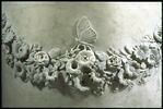 Piédestal cylindrique avec base et corniche sculptées de l'Amour et Psyché, image 6/7