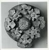 Clef de voûte décorée d'une grappe et de feuilles de vigne, image 1/2