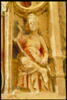 La Vierge, assise sous un dais et tenant l'Enfant. Sur les faces latérales du trône : Isaïe et David, image 13/16