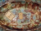 Plat ovale, à récipients : quatre génies en relief, image 4/5