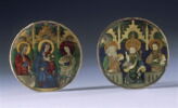 Valve de miroir : Dieu le Père entre saint Jean Baptiste et saint Charlemagne, image 4/8