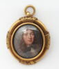 Miniature ovale sur émail dans un cadre en laiton doré : Arnauld de Pomponne, image 1/2