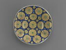 Grand plat rond : décor floral, image 1/4