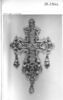Croix-pendentif en or ornée d'améthystes, d'émeraudes et de perles, image 4/5