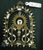 Insigne de confrérie du saint Sacrement : médaillon en forme de tabernacle entouré de flammes, image 3/3