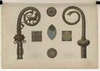 Plaque de mitre ou de gants faisant partie d'une paire (plaque de droite), image 3/3
