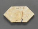 Carreau hexagonal : un canard (?) tenant deux feuilles dans son bec, image 2/3