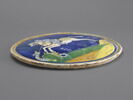 Plaque ou disque circulaire : saint Georges terrassant le dragon, image 3/3
