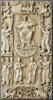 Plaque de reliure : le Christ dans le tétramorphe, entre les saints Pierre et Paul (Traditio Legis)., image 6/8