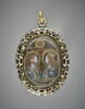 Médaillon ovale aux armes des Médicis : Le Christ et la Vierge, profils affrontés, image 1/3