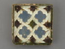 Carreau carré : quatre quadrilobes bleus, image 1/2