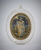 Médaillon ovale à deux faces : saint Paul ; arabesques, image 1/2