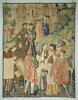 Tapisserie : Légende de saint Julien, il ressuscite un enfant lors d'une procession mortuaire ?, image 9/9