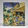 Plaque rectangulaire : Cyrus enfant recueilli par le berger, image 1/5