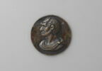 Plaquette : tête de satyre de profil à gauche, image 1/2