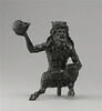 Statuette : satyre assis, tenant un coquillage, image 1/4