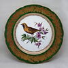 Assiette à l'Euplectes Afra et à l'aster atticus, d'un ensemble (OA 10222 - OA 10225), image 1/2