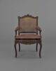 Fauteuil de bureau canné, image 1/8