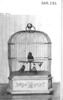 Boîte à musique : petite cage enfermant trois oiseaux chanteurs, image 6/6