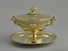 Coupe couverte de vermeil, avec son plateau (bouillon), image 1/18