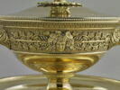 Coupe couverte de vermeil, avec son plateau (bouillon), image 16/18