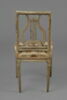 Chaise de bois à décor de lyre découpée à jour, image 2/5