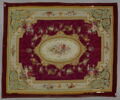 Tapis ras rectangulaire à médaillon central, image 2/3