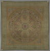 Tapis velours carré à grande rosace centrale, image 7/8