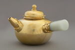 Théière en bronze doré et jade, image 1/10