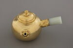 Théière en bronze doré et jade, image 3/10