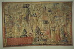Louis XI levant le siège de Dole en 1477 de la tenture de saint Anatoile de Salins, image 3/9
