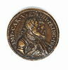 Médaille : Charles Quint et le prince Philippe II / deux colonnes sur des flots entourées du collier de la Toison d'Or, image 1/2