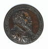 Médaille : le duc d'Epernon (1554-1642) / lion assis tourné vers une furie, image 1/2