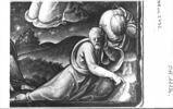 Plaque : Le Christ au jardin des Oliviers, d'une série de dix 