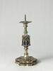 Pied de calice ou de reliquaire transformé en chandelier, image 1/5
