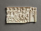 Panneau d'un coffret composite : épisode du Cerf blanc, image 1/2