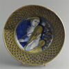 Grand plat : jeune femme jouant de la viole, image 1/3