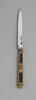 Couteau à lame d'acier, manche en or émaillé, image 1/8