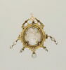 Pendentif en or émaillé, orné de rubis, image 2/2