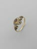 Bague en or émaillé avec rubis, image 1/5