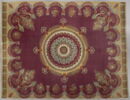 Tapis velours rectangulaire à rosace centrale, image 1/11