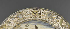 Plat rond : Triomphe de Scipion et armoiries de Carlo Vincenzo Ottoni de Matelica, évêque de Cesena (?), image 2/6