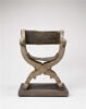 Fauteuil en X à décor de marqueterie, image 2/7