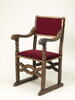 Fauteuil partiellement doré, image 1/8