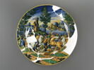 Plat rond : combat des Romains contre les Sabins, image 1/5